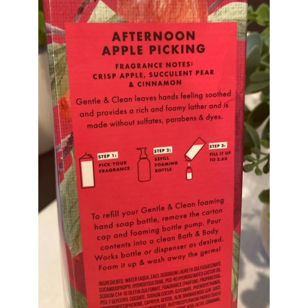 Bath & Body Works “Afternoon Apple Picking” Refillable Foaming Hand Soap - Picture 4 of 7